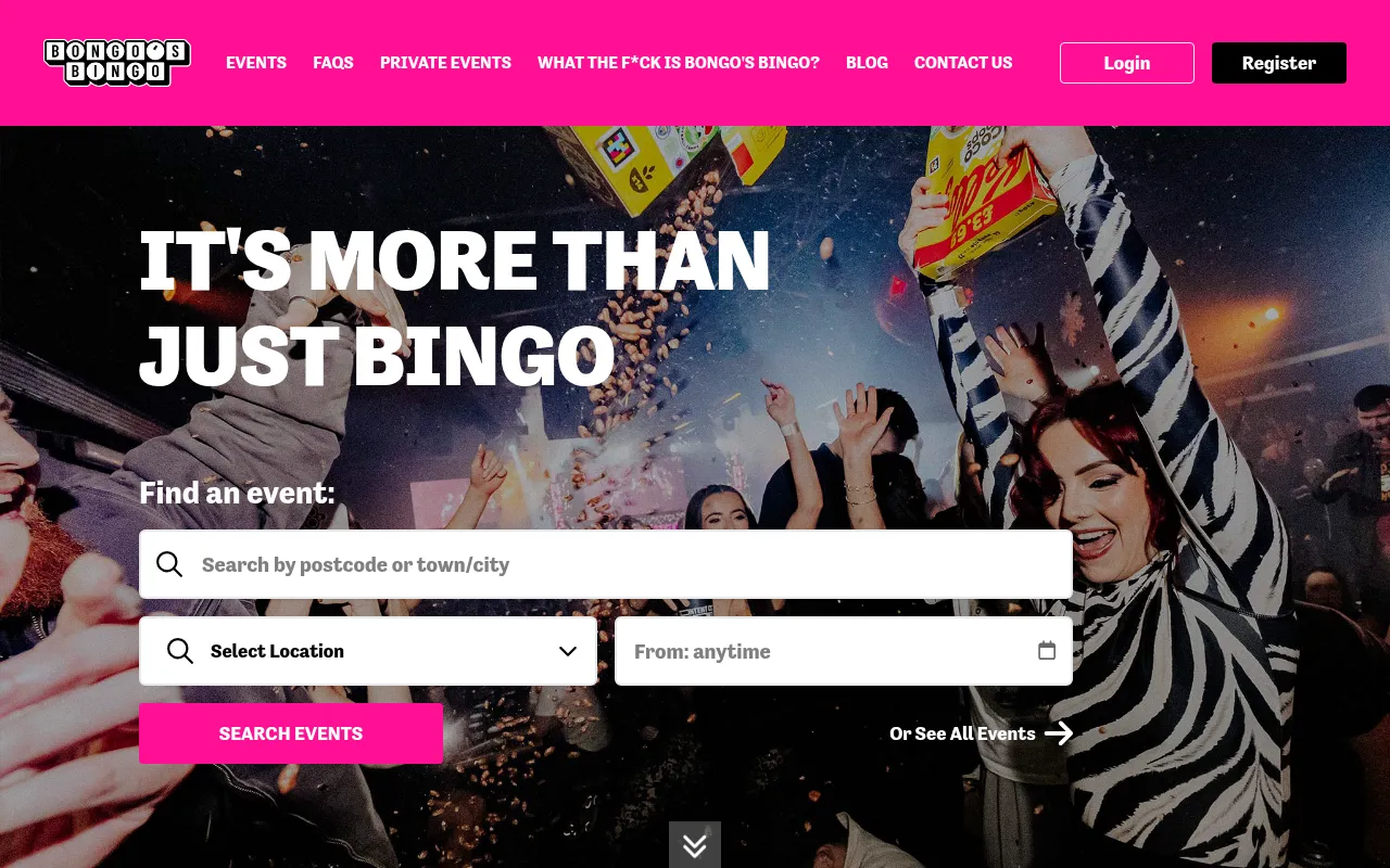 Screenshot of bongosbingo.co.uk