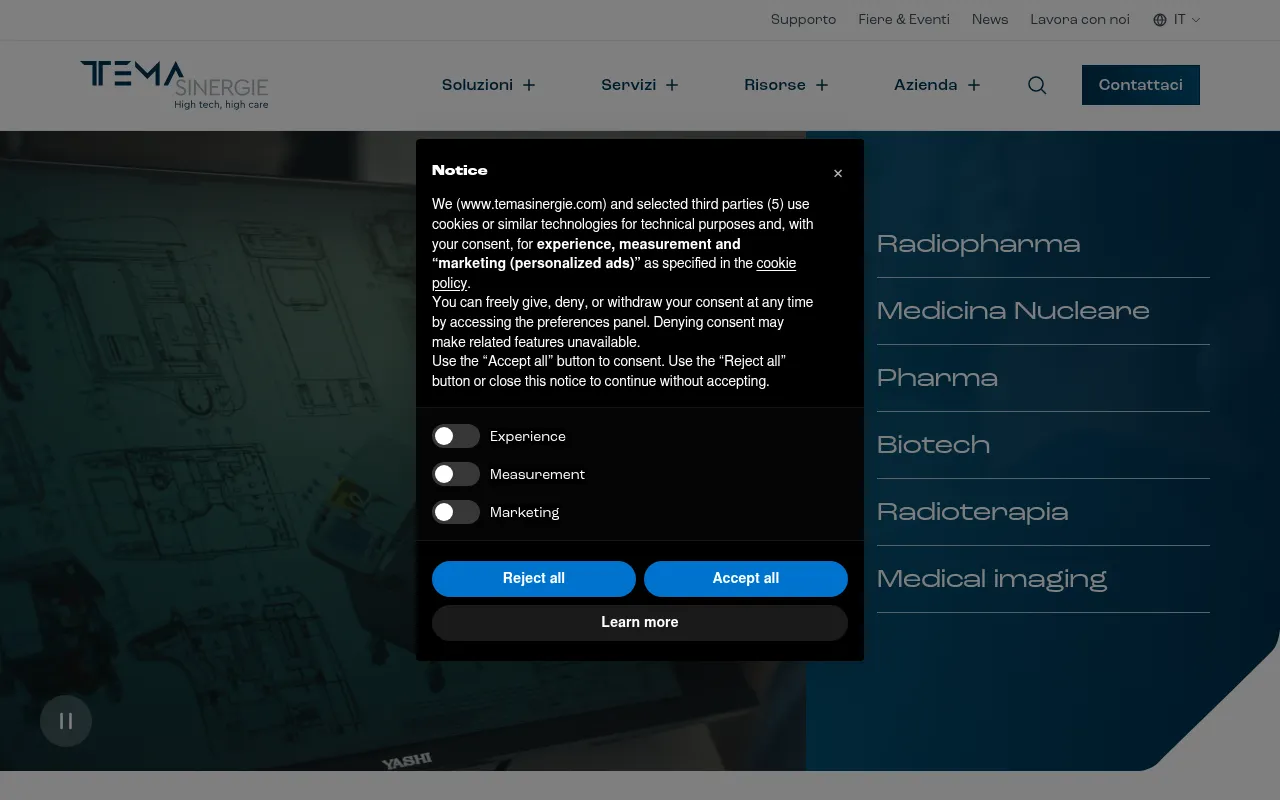 Screenshot of temasinergie.com