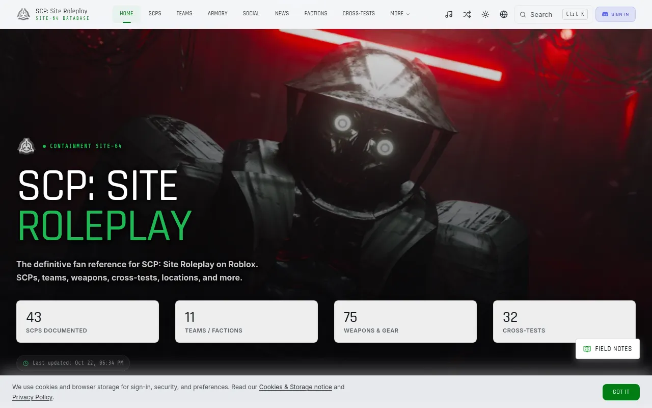 Screenshot of ssrpwiki.com