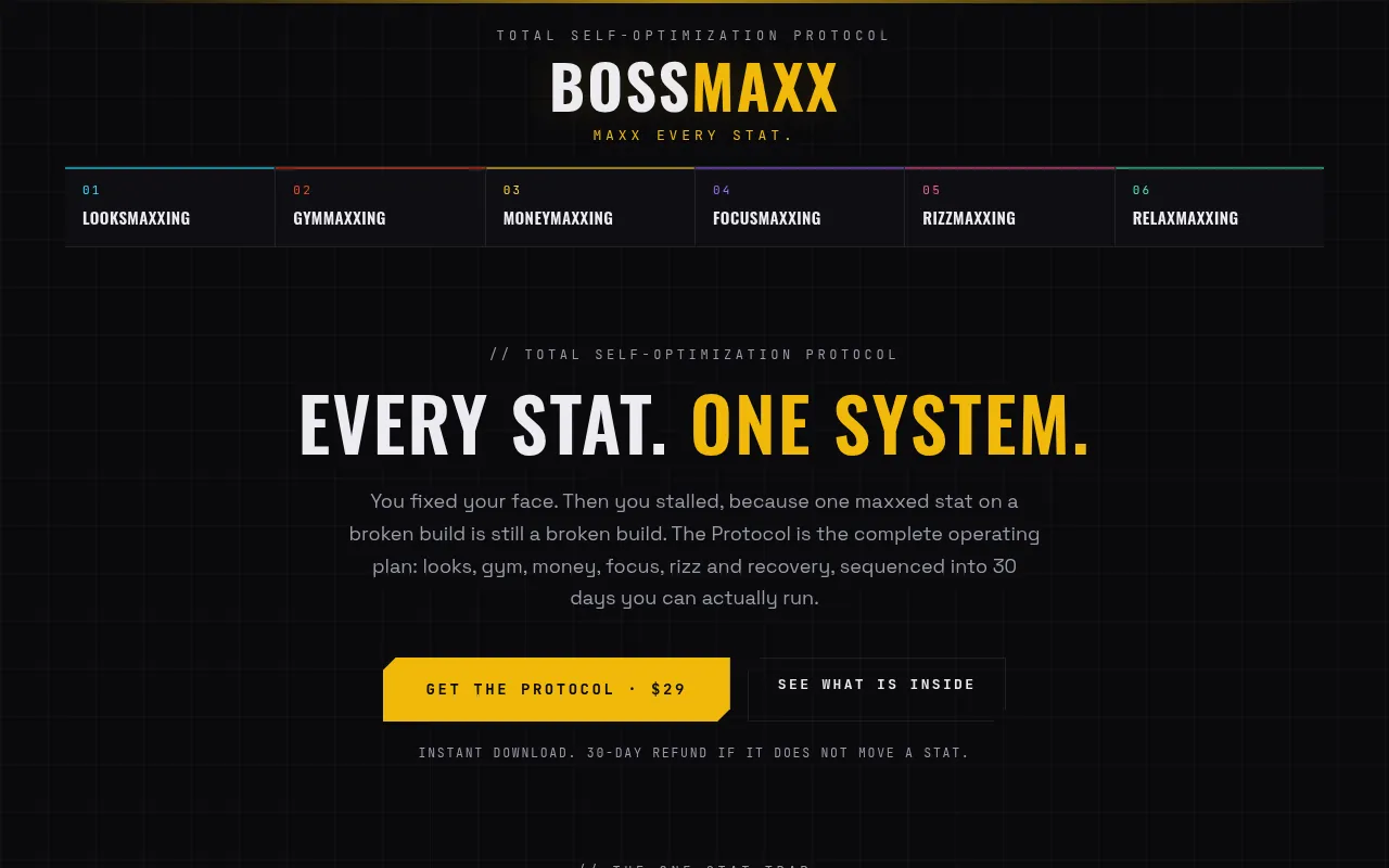 Screenshot of bossmaxx.com