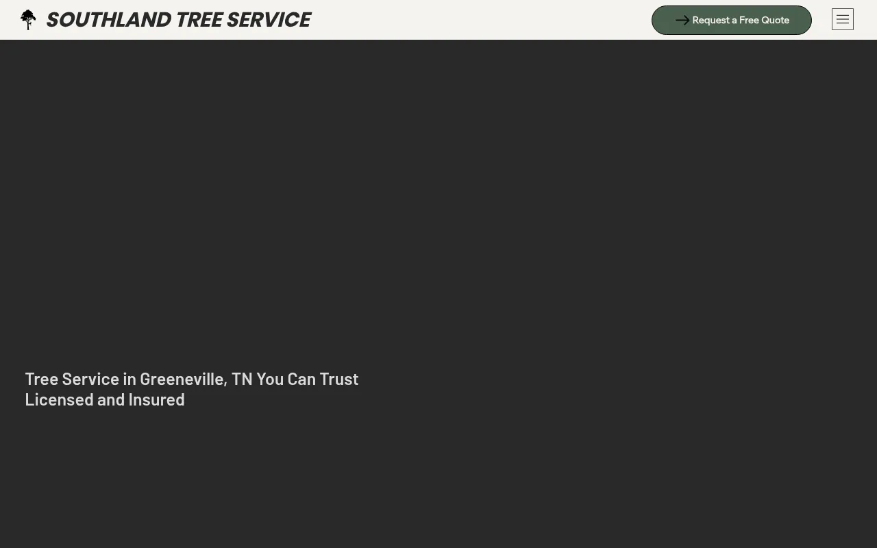 Screenshot of southlandtreeservice.com