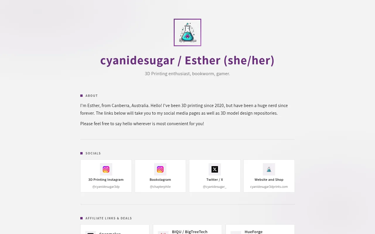 Screenshot of cyanidesugar.com