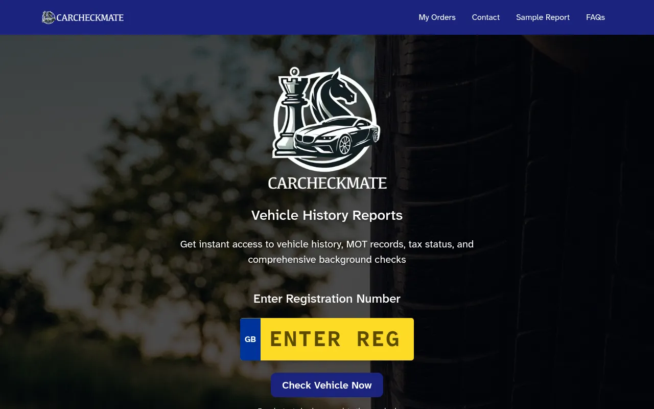 Screenshot of carcheckmate.co.uk