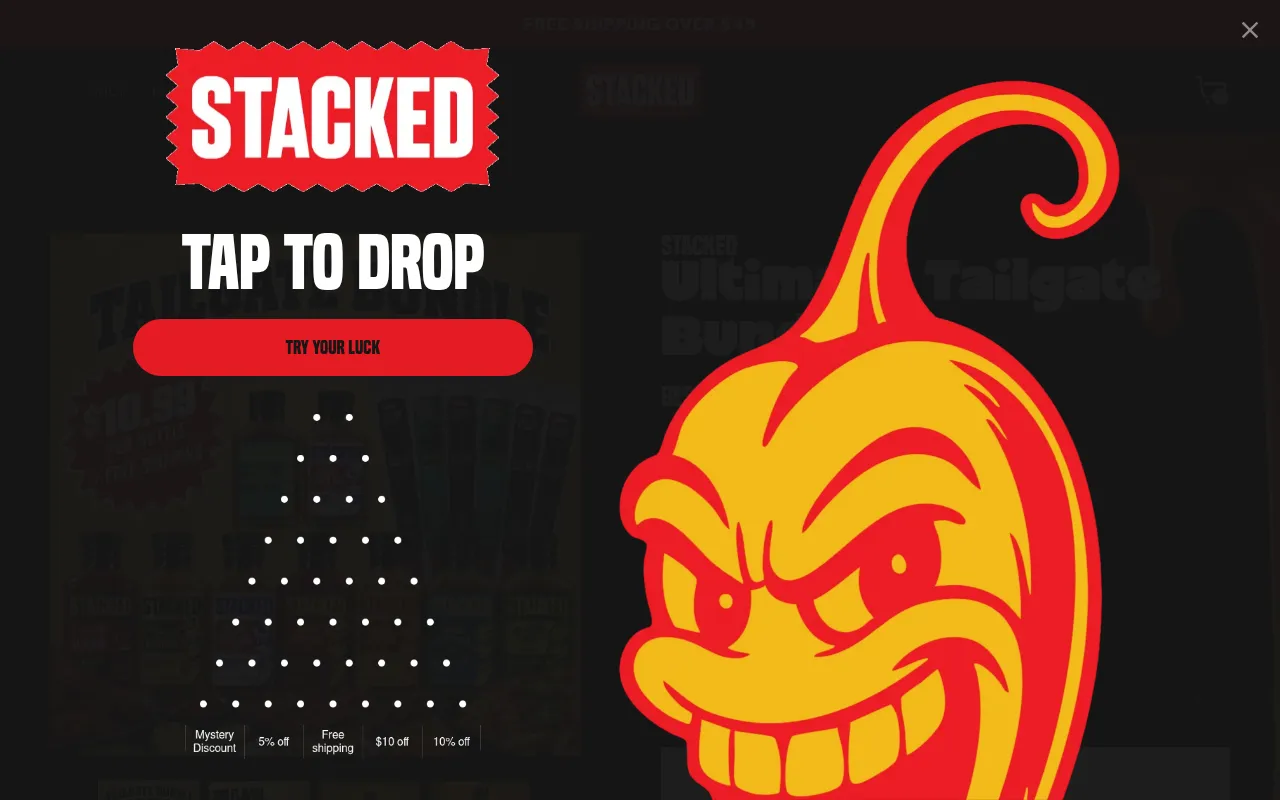 Screenshot of stackedsauces.com
