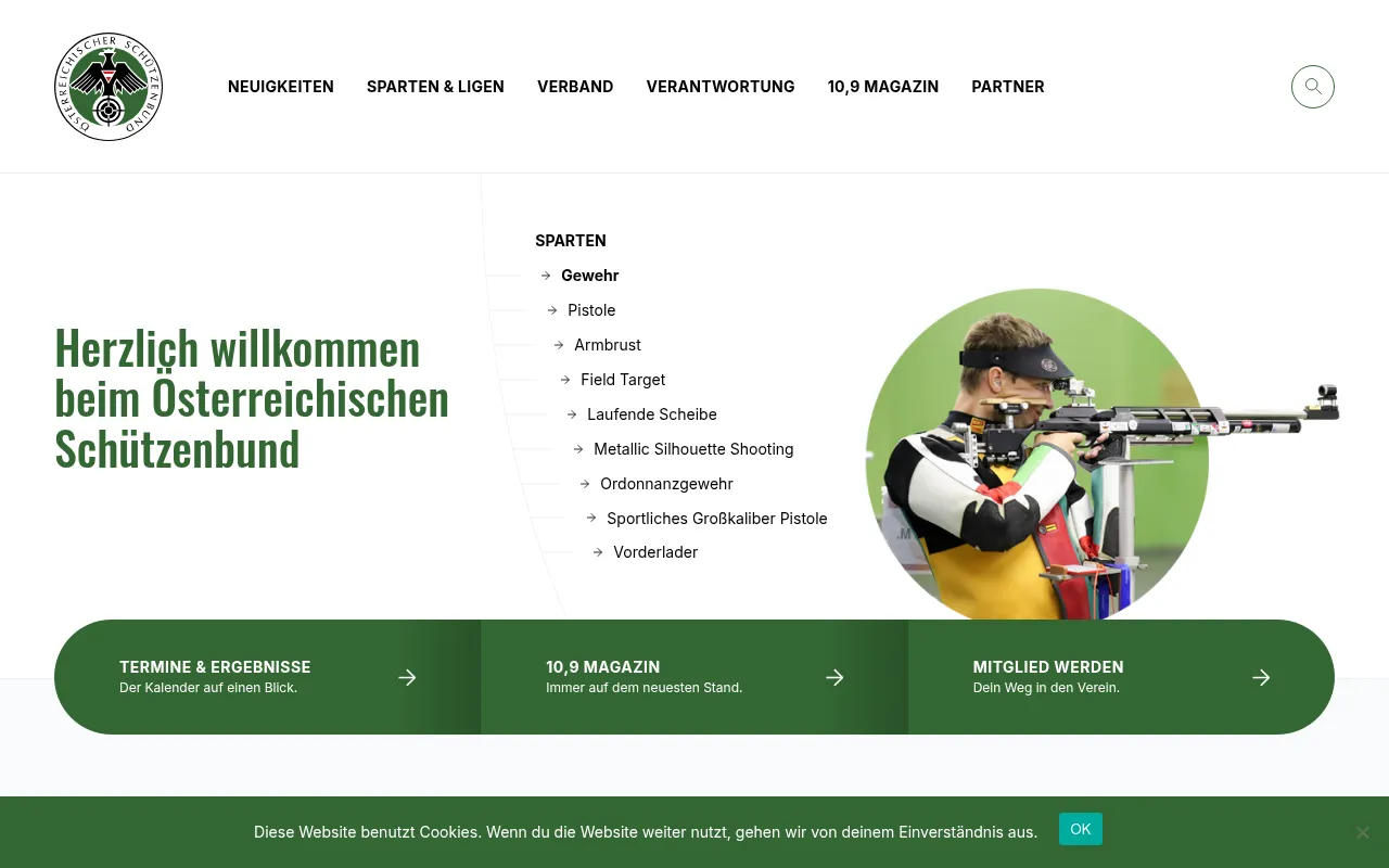 Screenshot of schuetzenbund.at