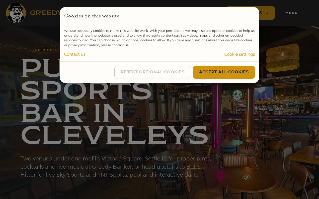 Screenshot of thegreedygroup.com