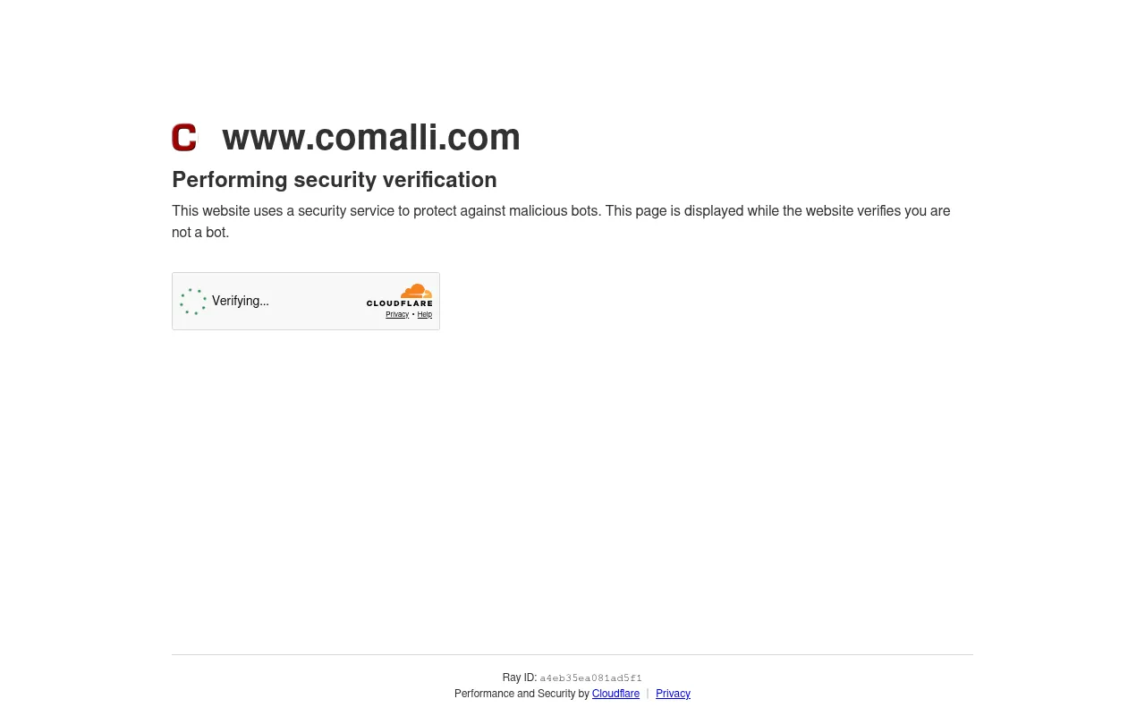 Screenshot of comalli.com