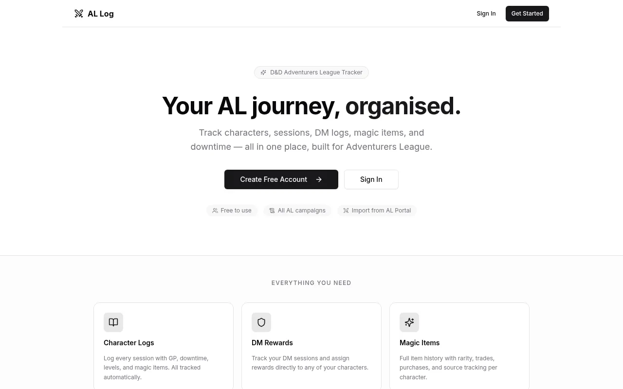 Screenshot of adventurelog.dk