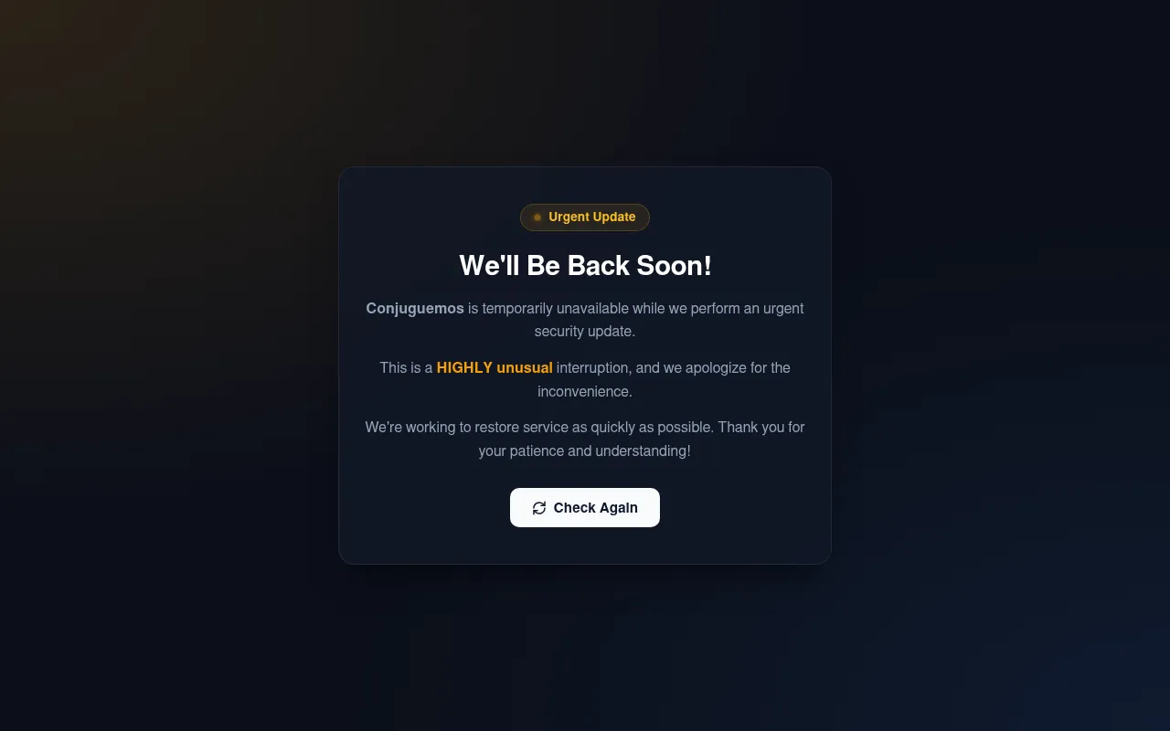 Screenshot of conjuguemos.com