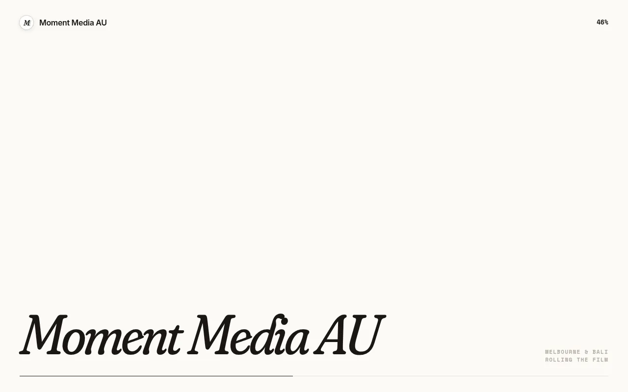 Screenshot of momentmediaau.com
