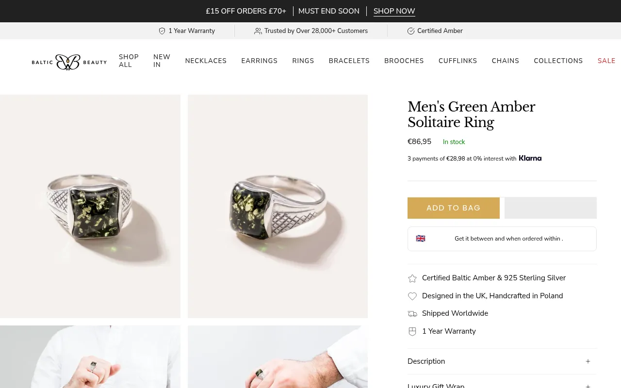 Screenshot of balticbeauty.co.uk