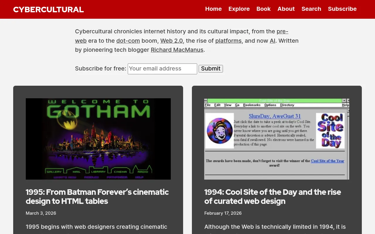 Screenshot of cybercultural.com