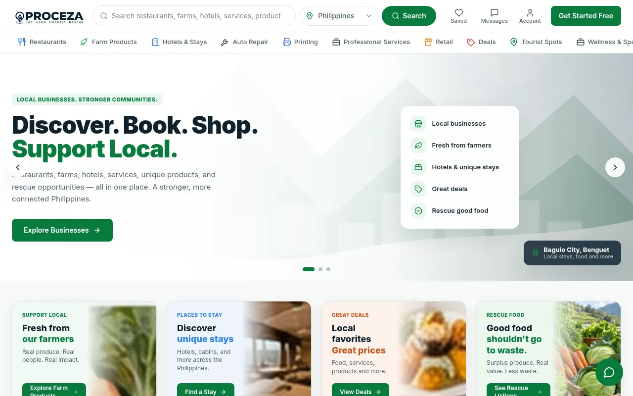 Screenshot of getproceza.com