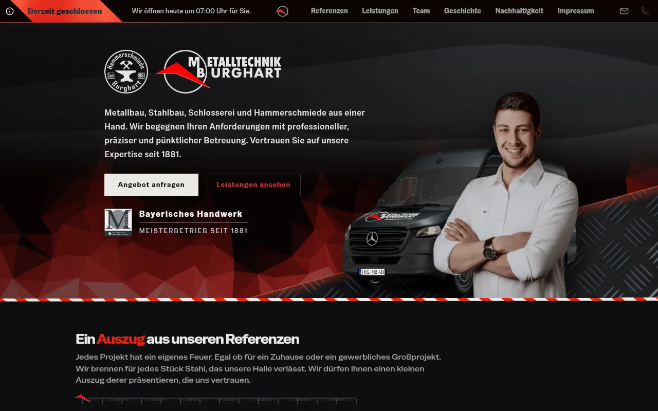 Screenshot of burghart.servuslucki.at