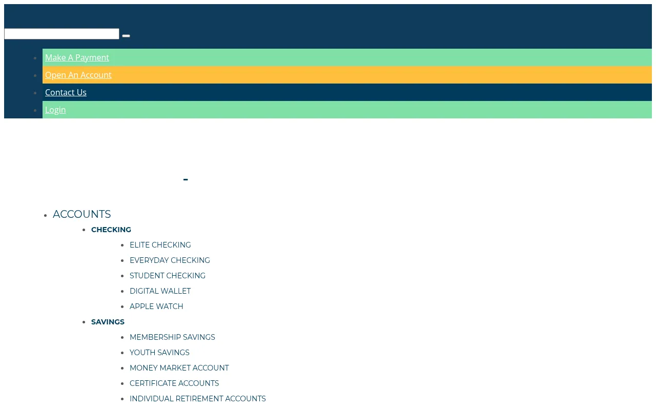 Screenshot of caminofcu.org