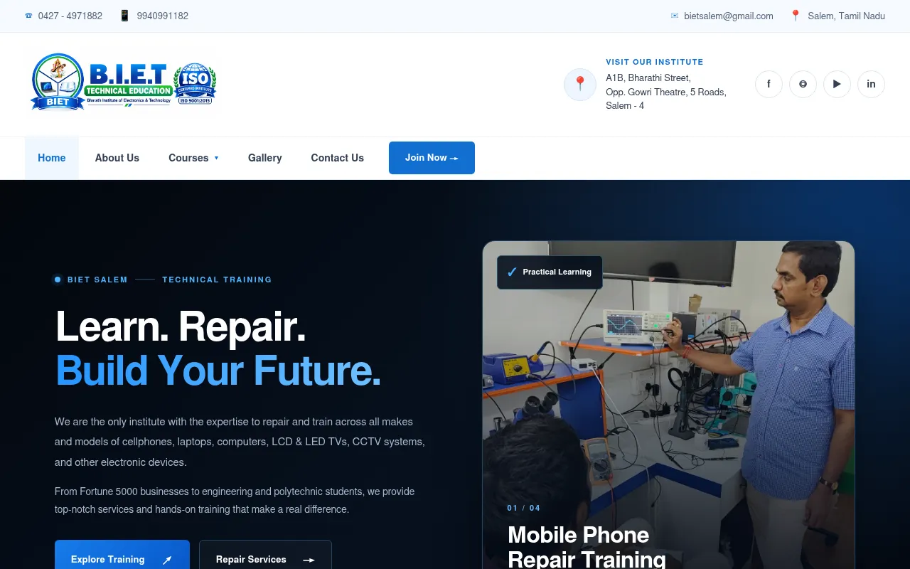 Screenshot of bietsalem.com