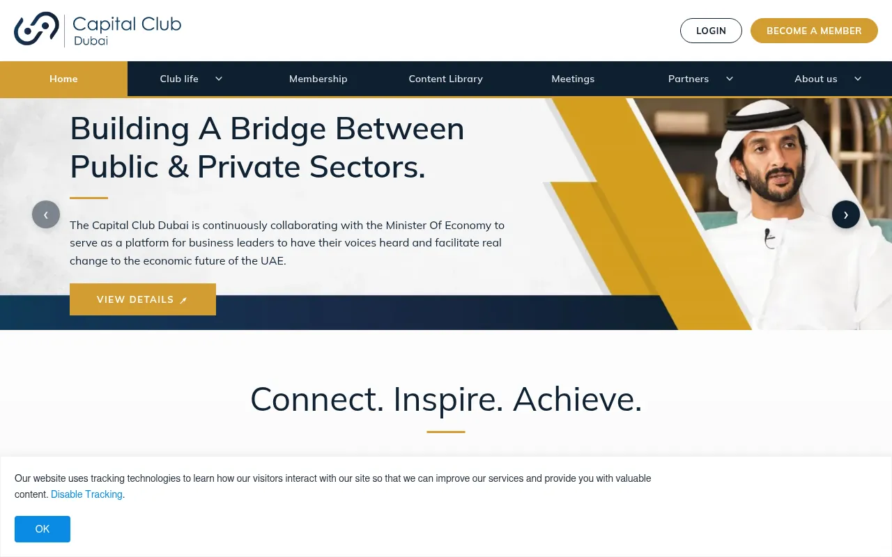 Screenshot of capitalclubdubai.com