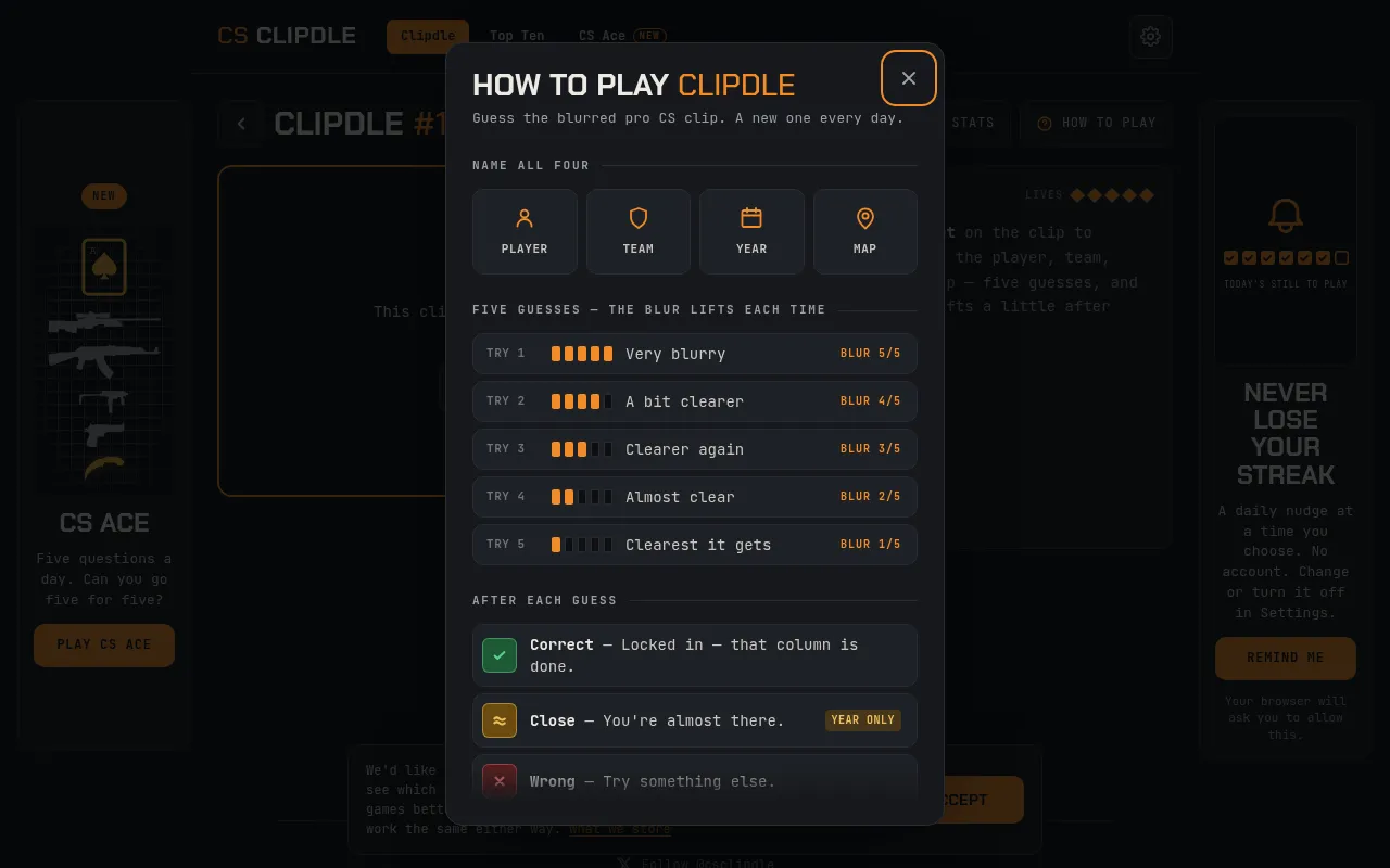 Screenshot of csclipdle.com