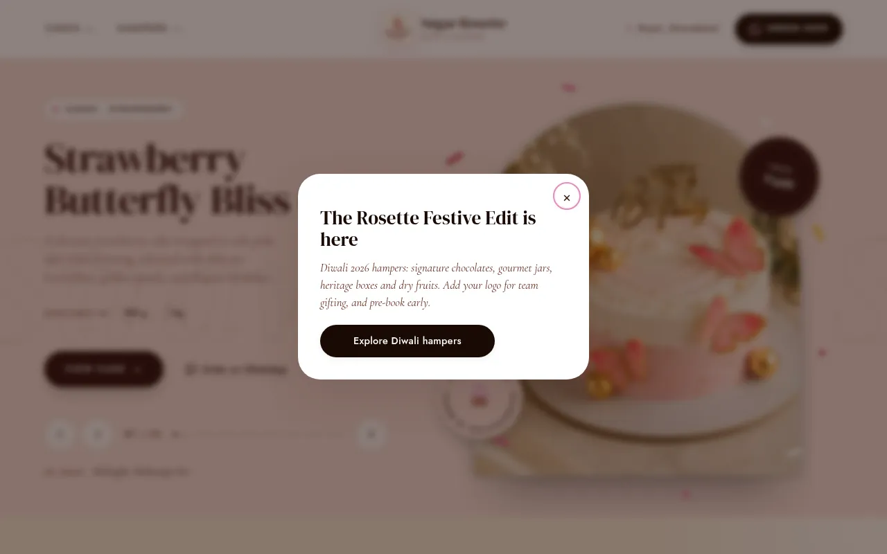Screenshot of sugarrosette.com