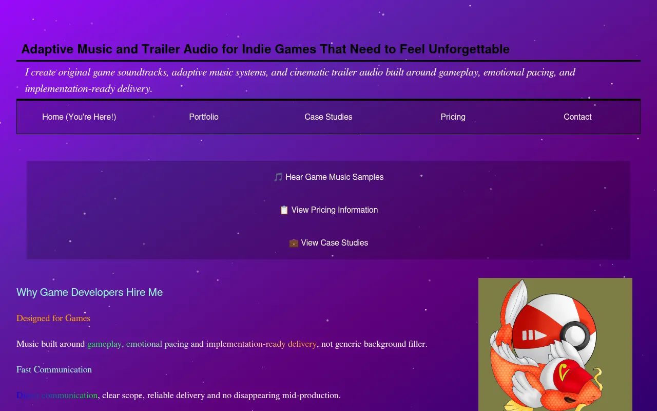Screenshot of derpikarps-music.surge.sh