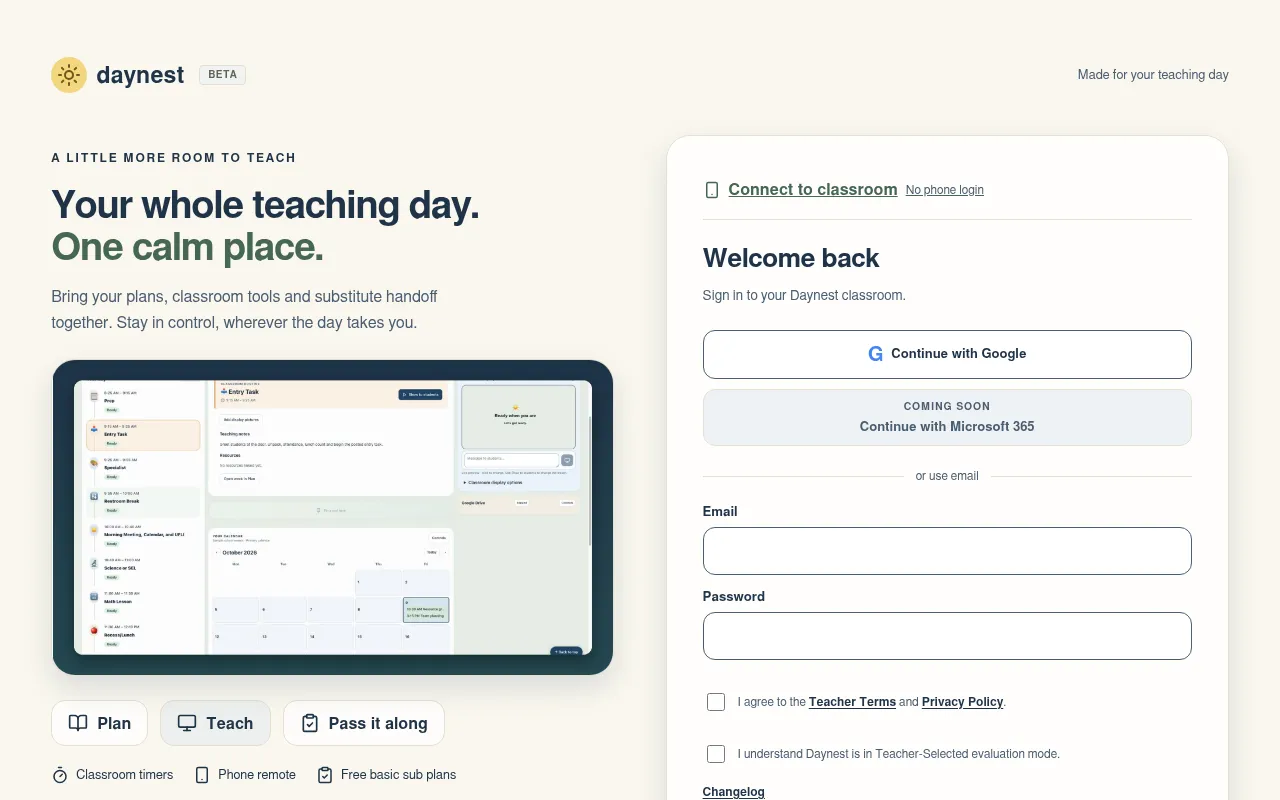 Screenshot of daynestclassroom.com