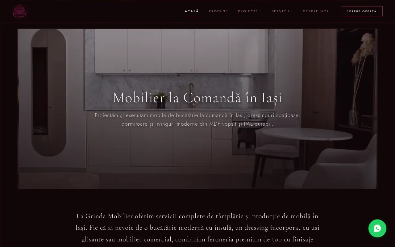 Screenshot of grinda.ro