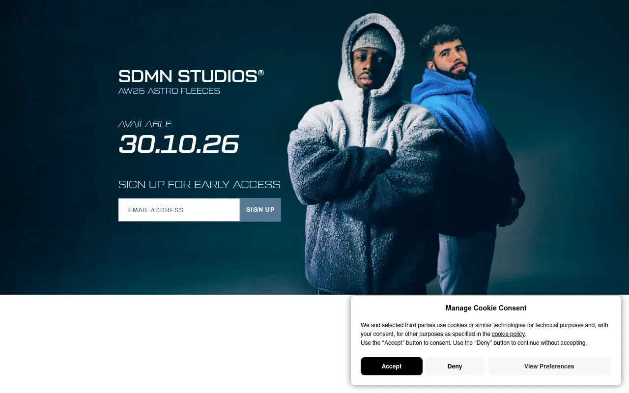 Screenshot of sidemenclothing.com