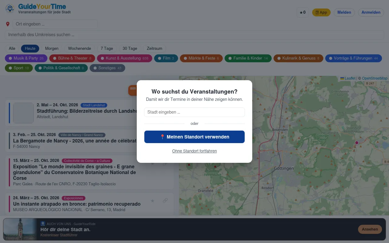 Screenshot of guideyourtime.de