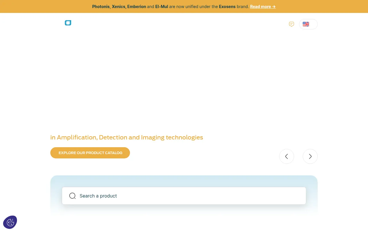 Screenshot of exosens.com