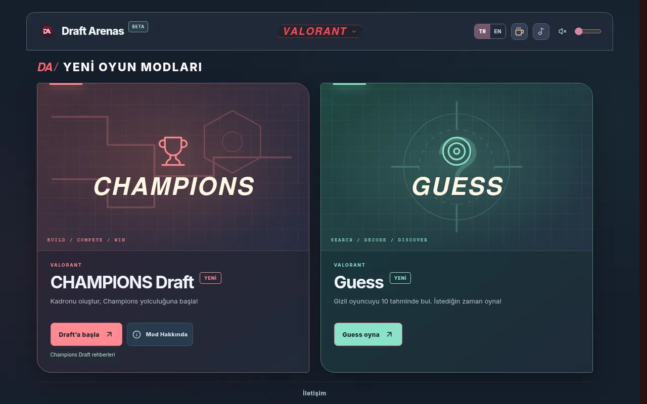 Screenshot of draftarenas.com