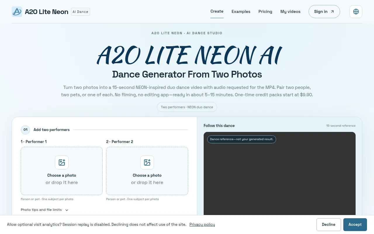 Screenshot of a2oliteneon.online