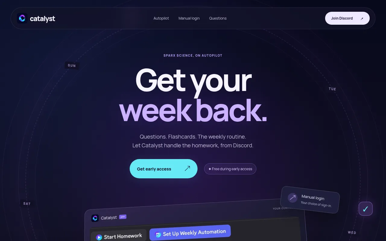 Screenshot of catalystsolver.com