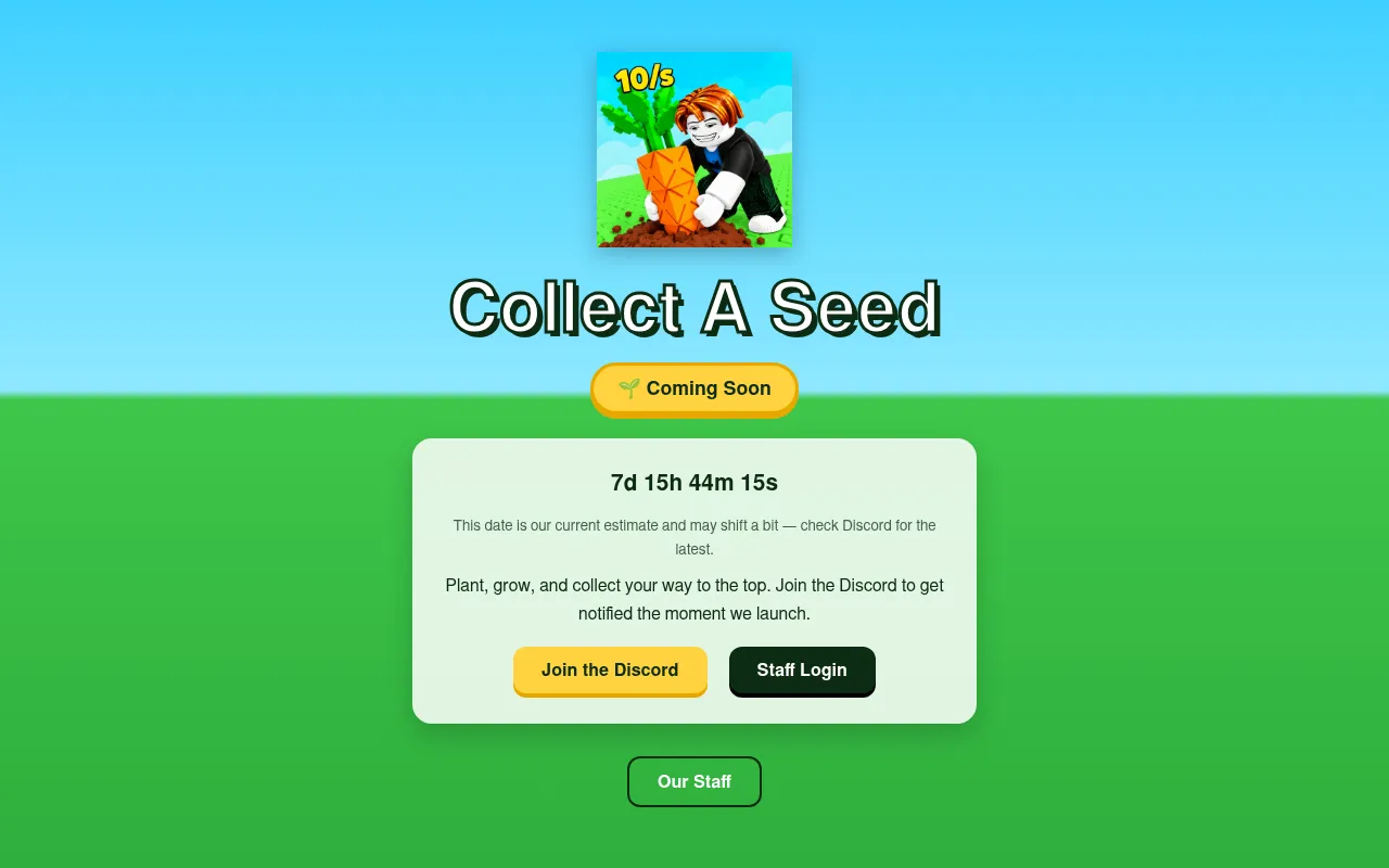 Screenshot of collectaseed.online