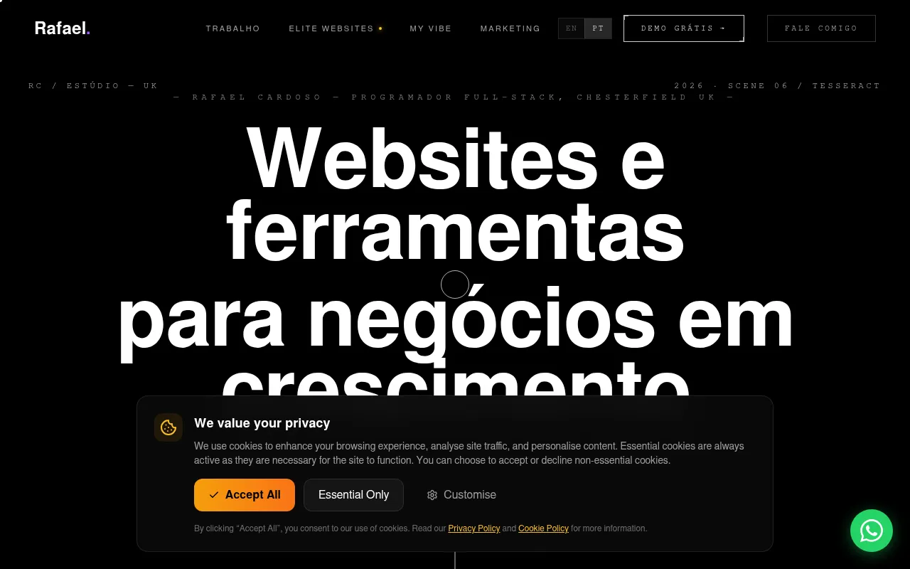 Screenshot of rafaelcardoso.co.uk
