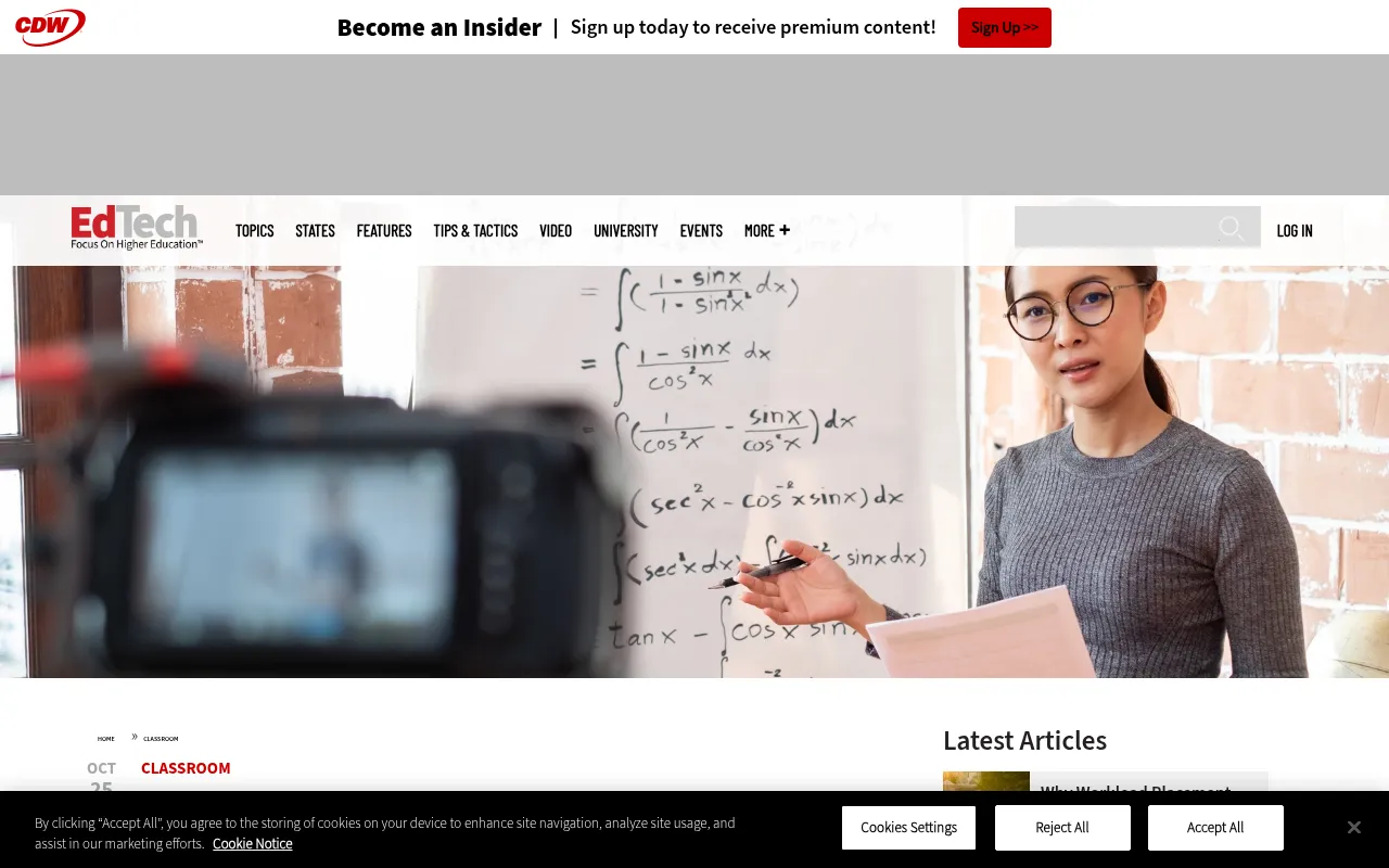 Screenshot of edtechmagazine.com