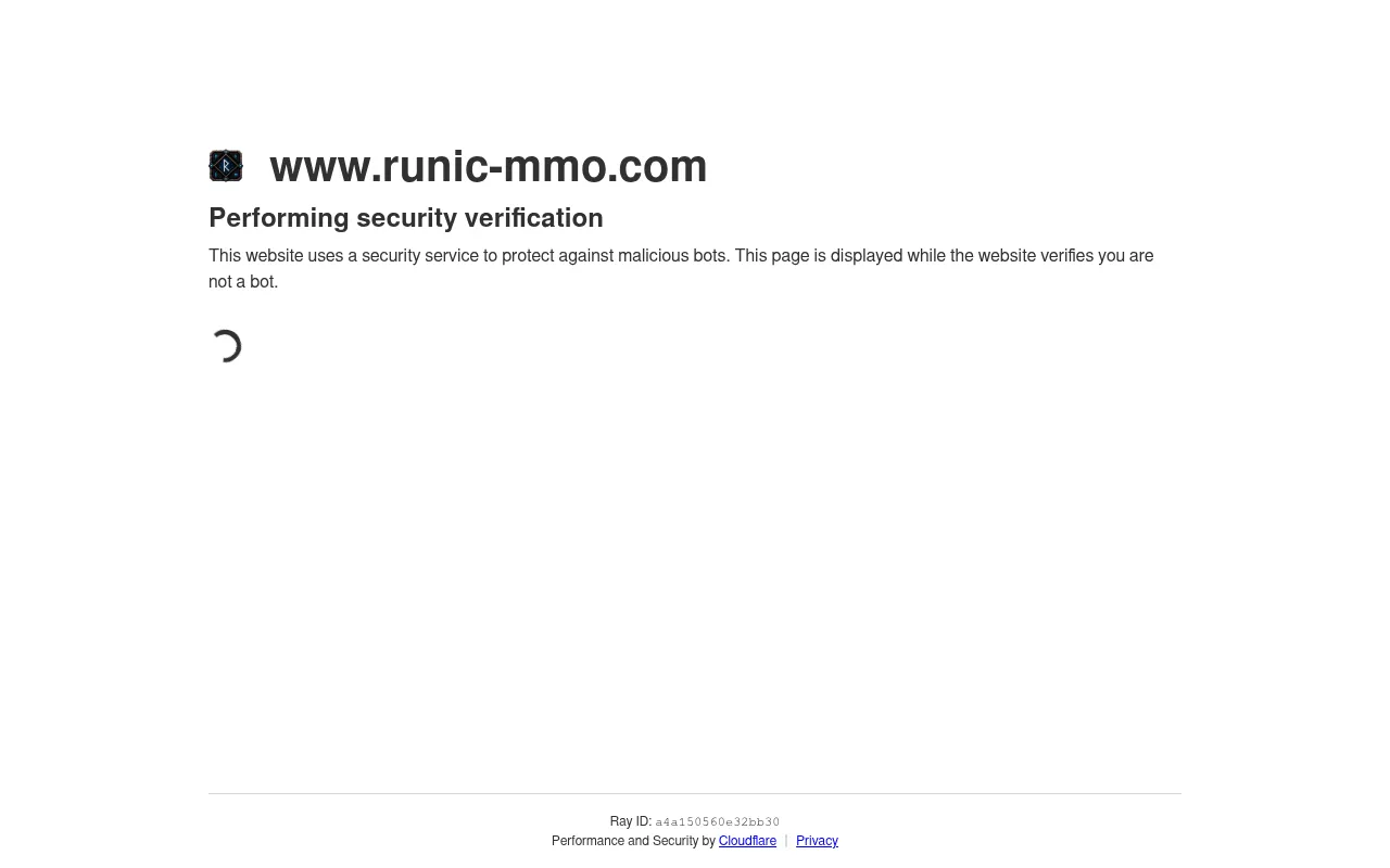 Screenshot of runic-mmo.com