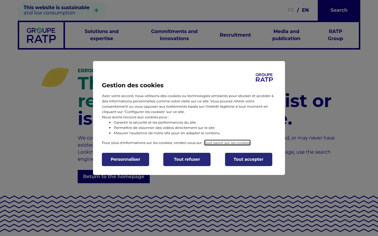 Screenshot of ratpgroup.com