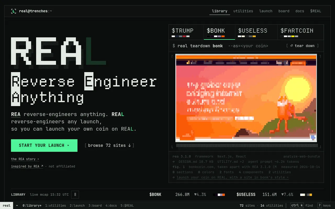 Screenshot of realaunch.fun
