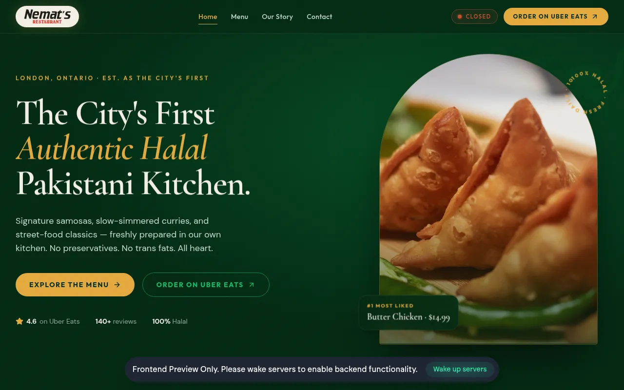 Screenshot of desi-nemats.preview.emergentagent.com