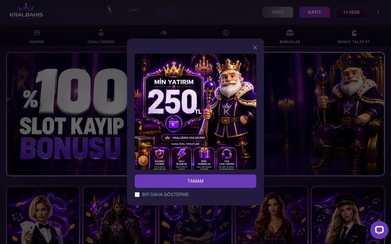 Screenshot of kralbahis.click