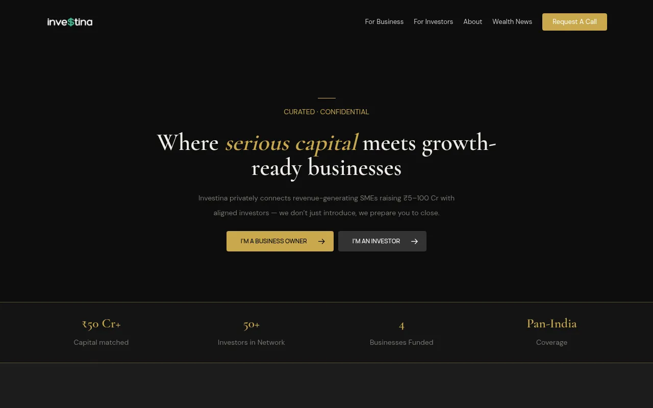 Screenshot of investina.in