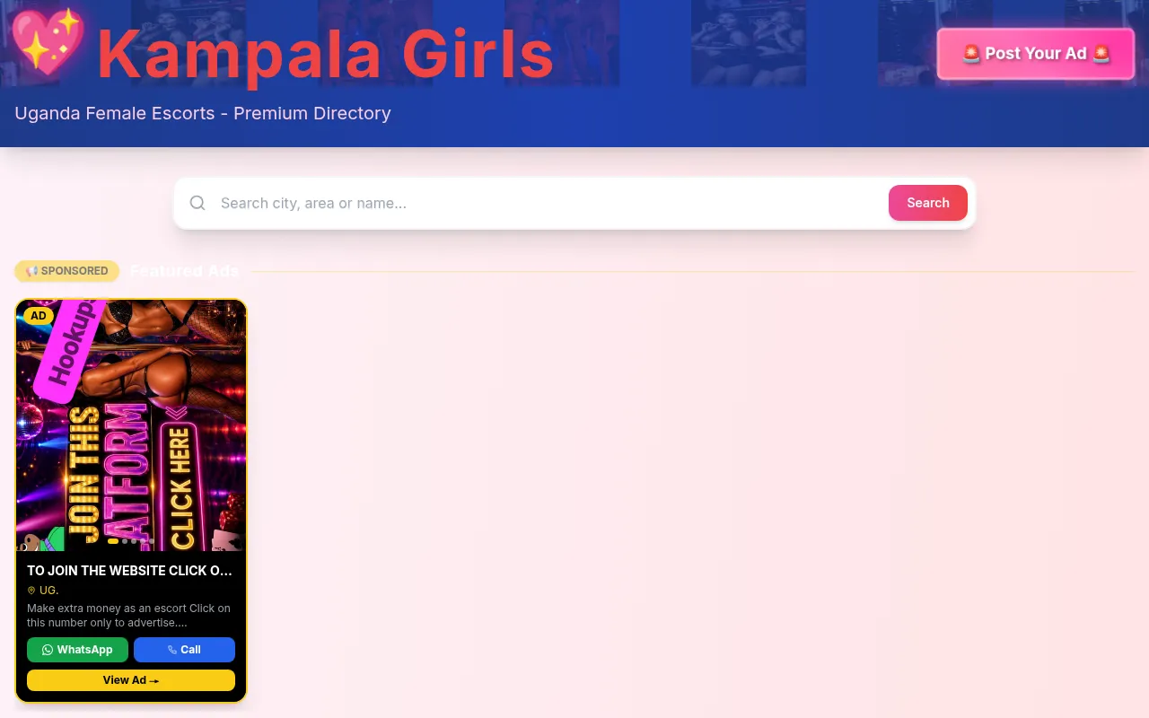 Screenshot of kampalagirls.com