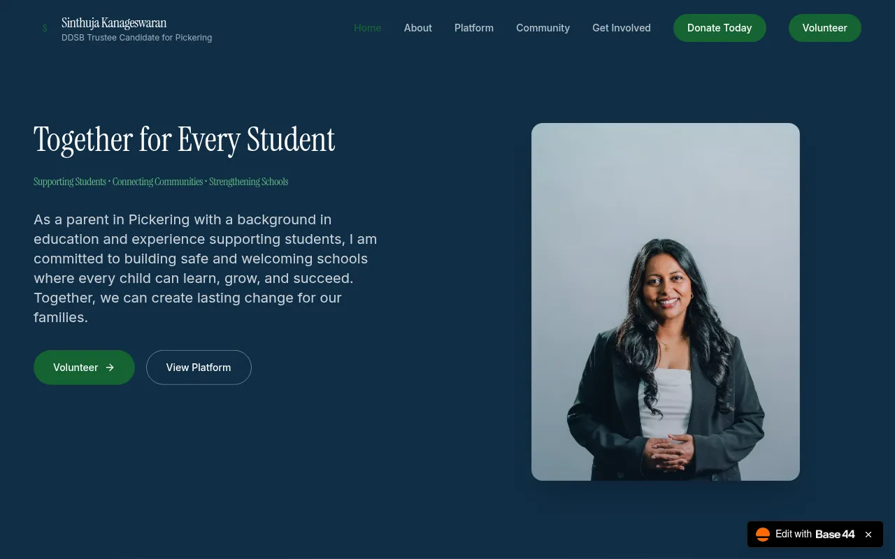 Screenshot of sinthujakanageswaran.ca