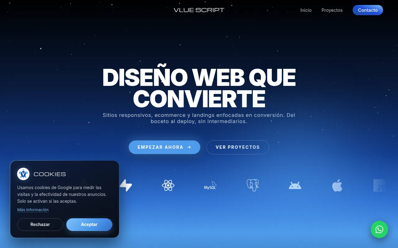 Screenshot of vluescript.com