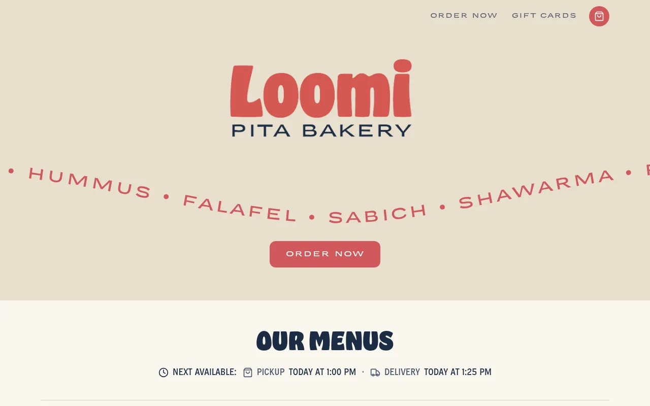 Screenshot of loomipita.ca