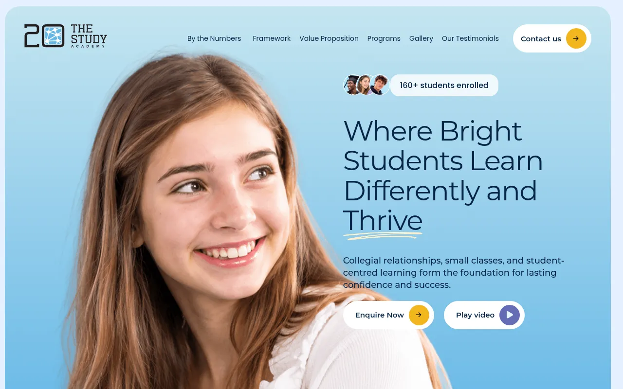 Screenshot of thestudyacademy.ca