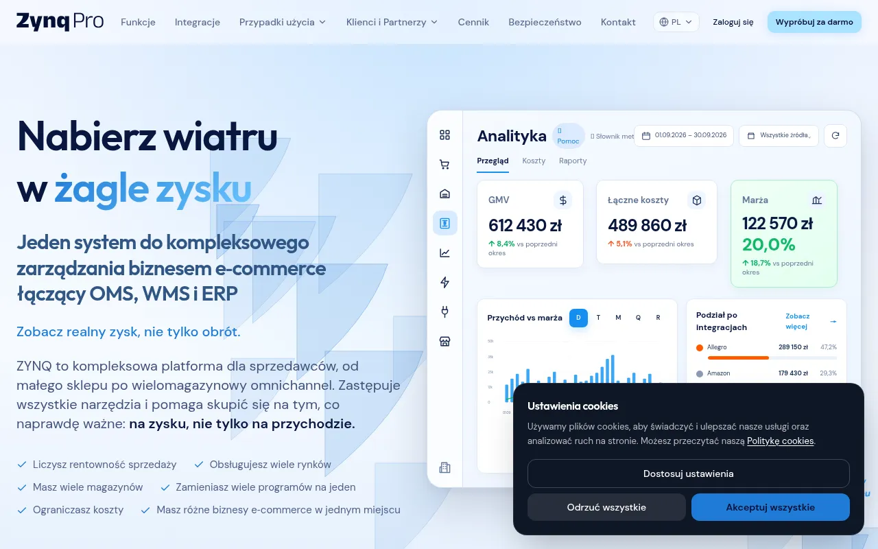 Screenshot of zynq.pl