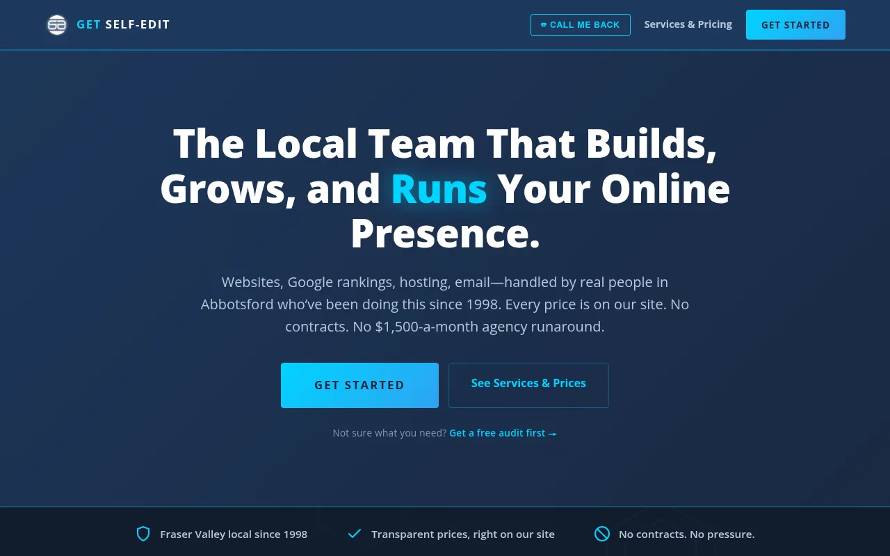 Screenshot of getselfedit.com