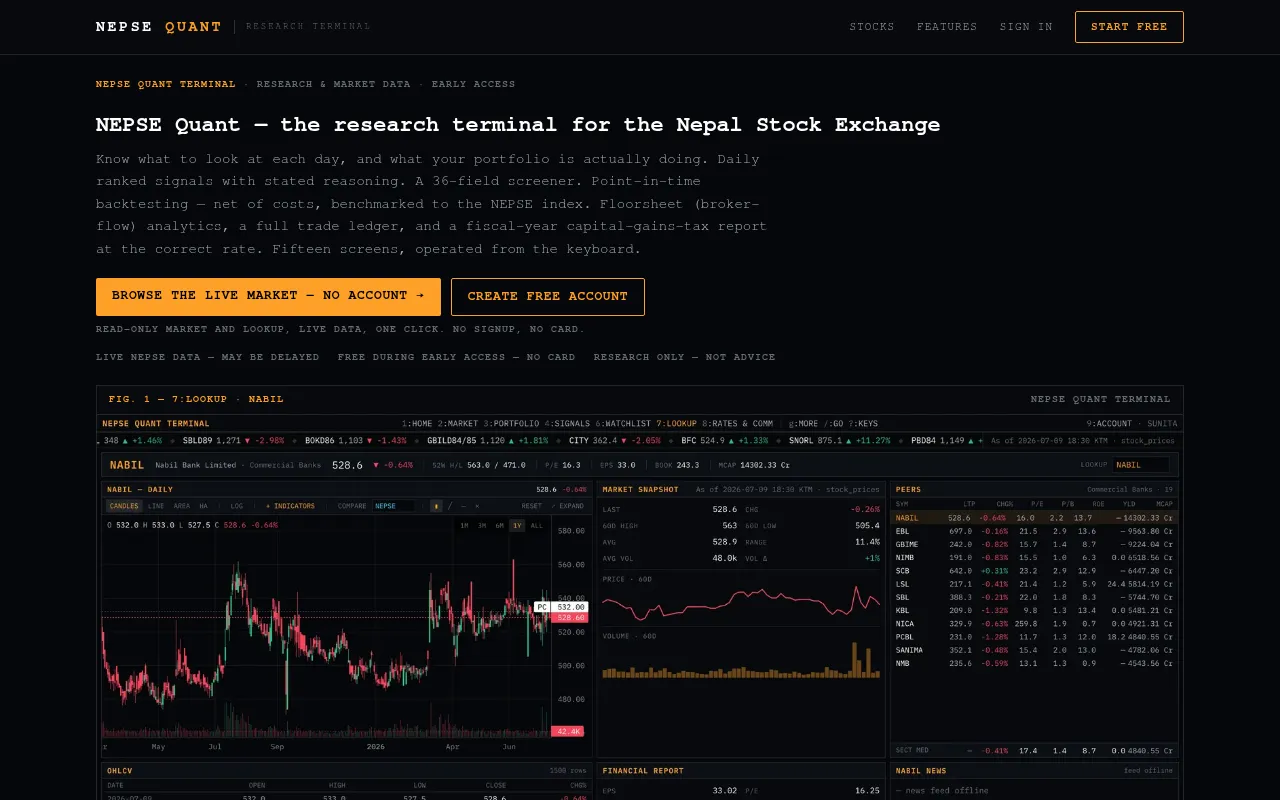 Screenshot of nepsequant.com
