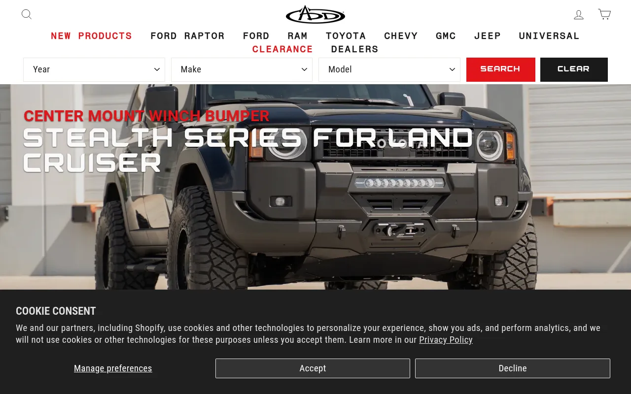Screenshot of addictivedesertdesigns.com